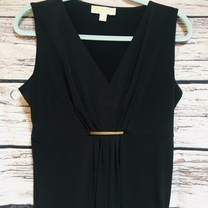 Michael Kors Sleeveless Top. Gold Hardwear. size:M